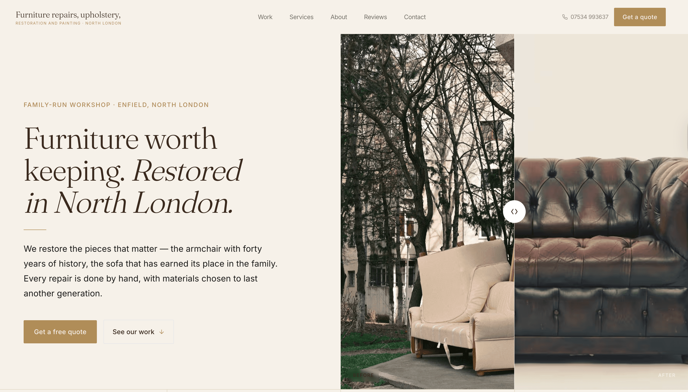 Example site — Athole Restorations